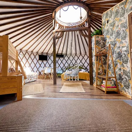 Aloha Glamp - Okragle Przy Rzece - Balia I Sauna - Energylandia Сasa de vacaciones Zagornik
